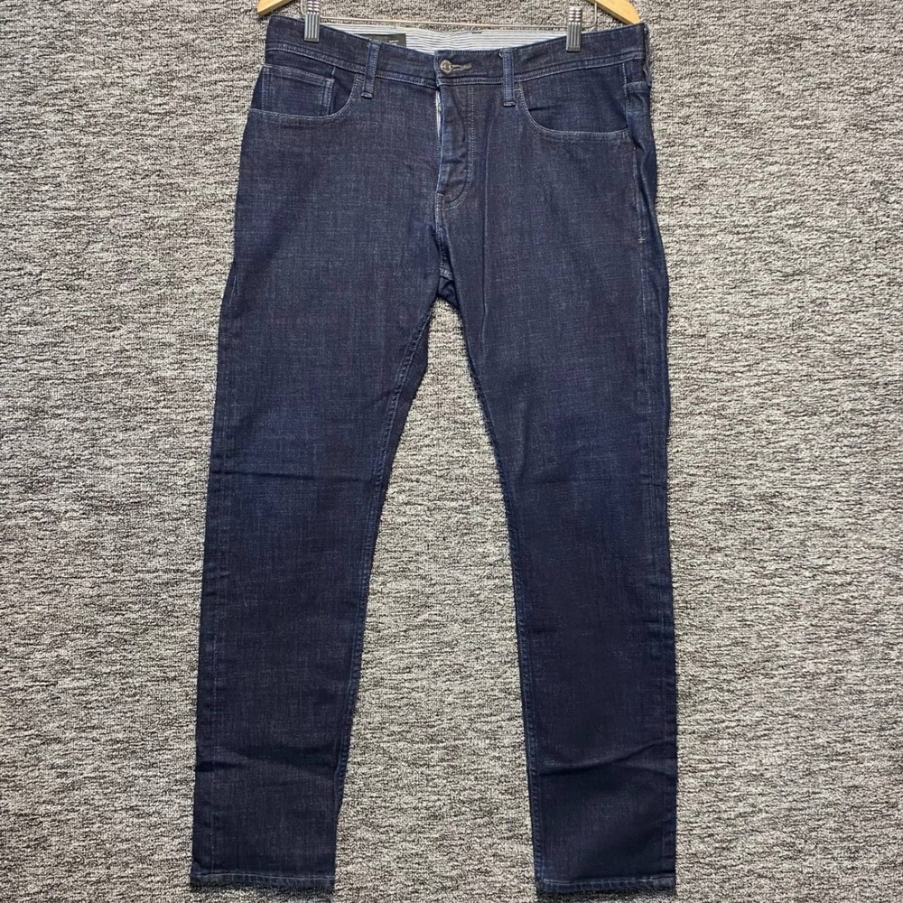 Armani Exchange Jeans Mens 34R Slim Fit Dark Wash Stretch Denim Blue 8NZJ13